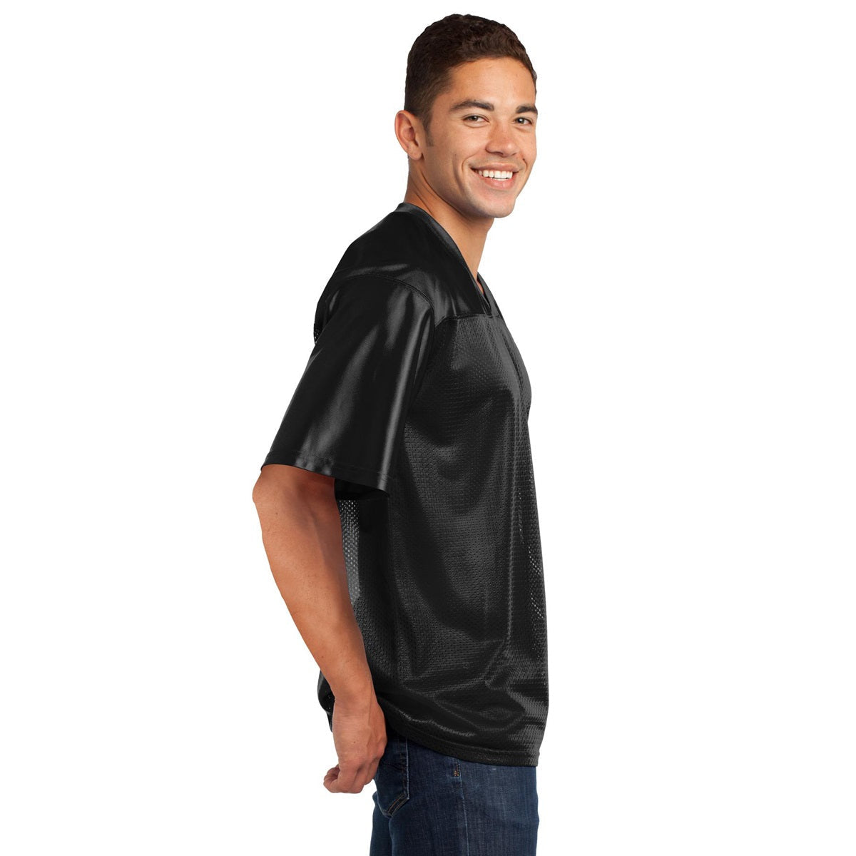 Black Jerseys - Sport-Tek - Lightweight Polyester Mesh