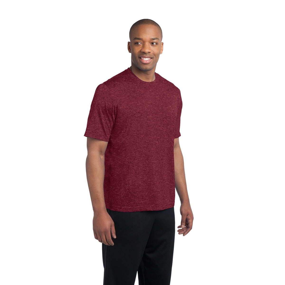 Blue Wake Heather T-Shirt - Sport-Tek - Soft Fabric
