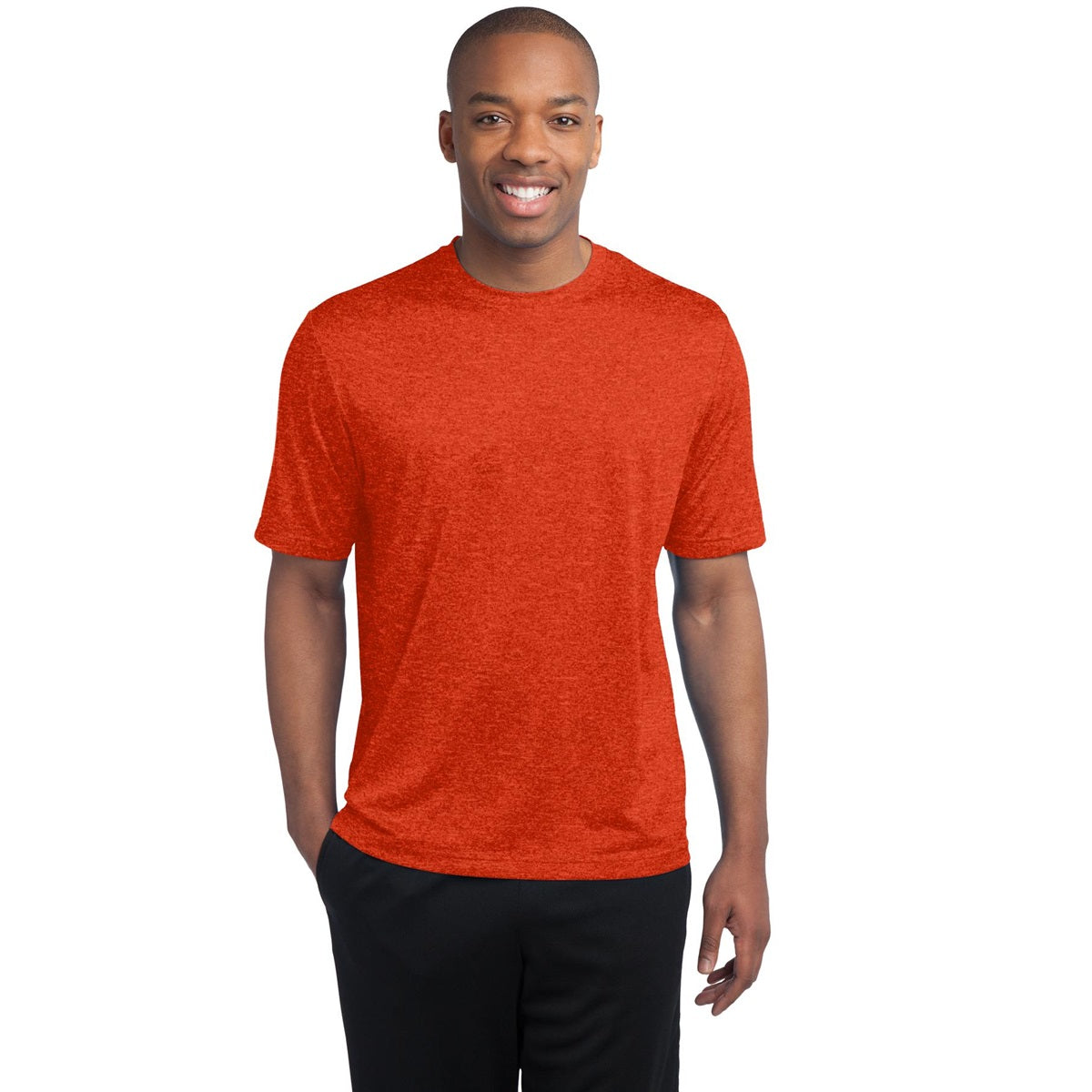 Blue Wake Heather T-Shirt - Sport-Tek - Soft Fabric