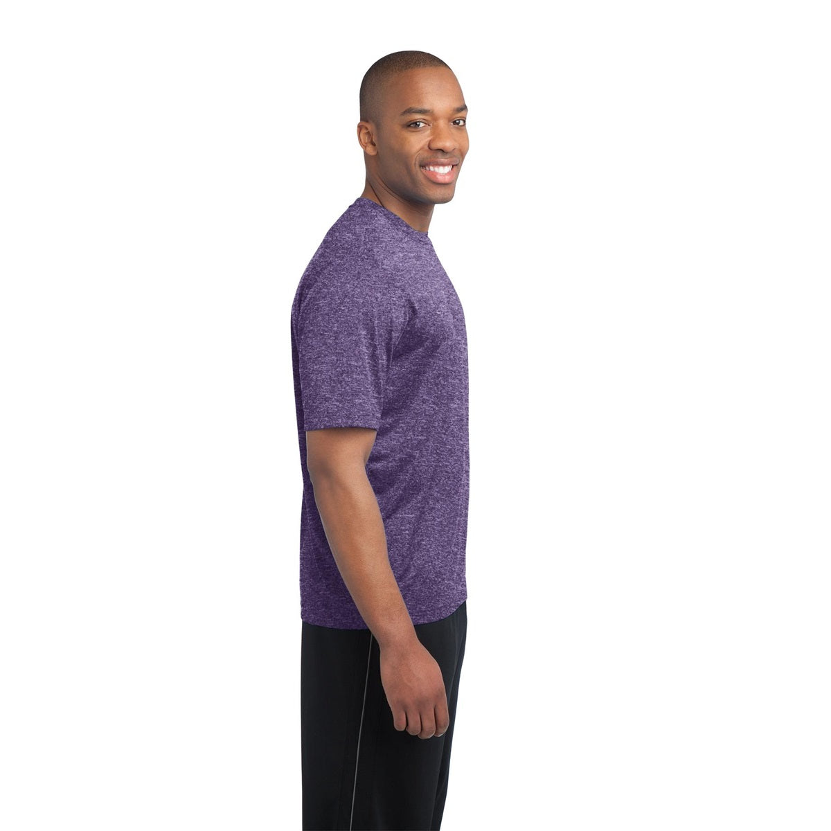 Blue Wake Heather T-Shirt - Sport-Tek - Soft Fabric