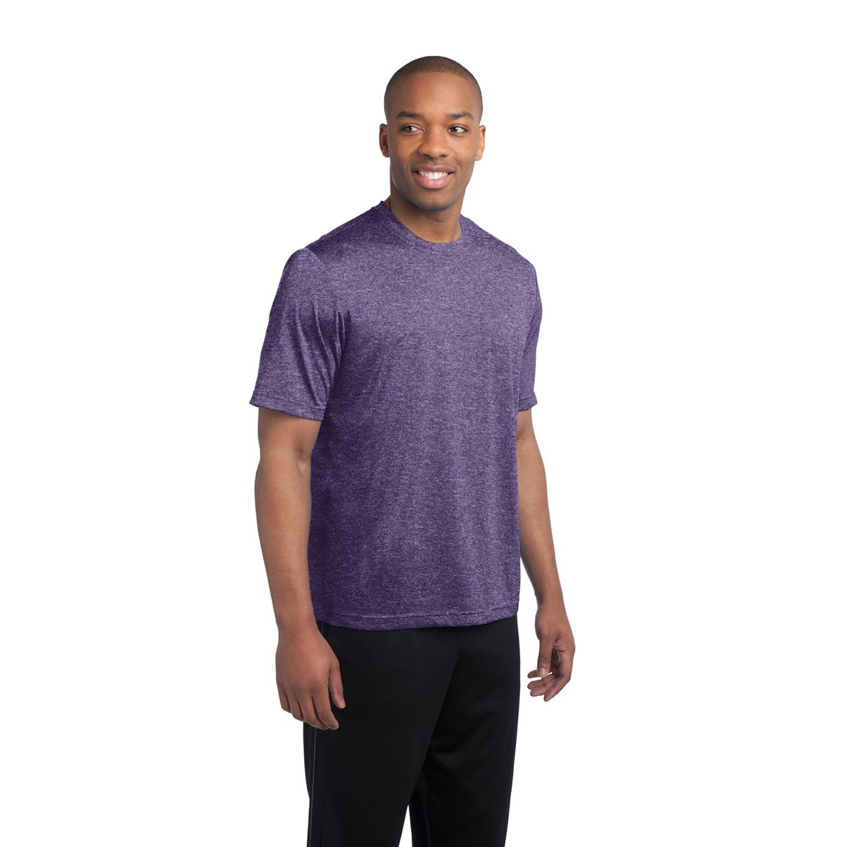 Blue Wake Heather T-Shirt - Sport-Tek - Soft Fabric
