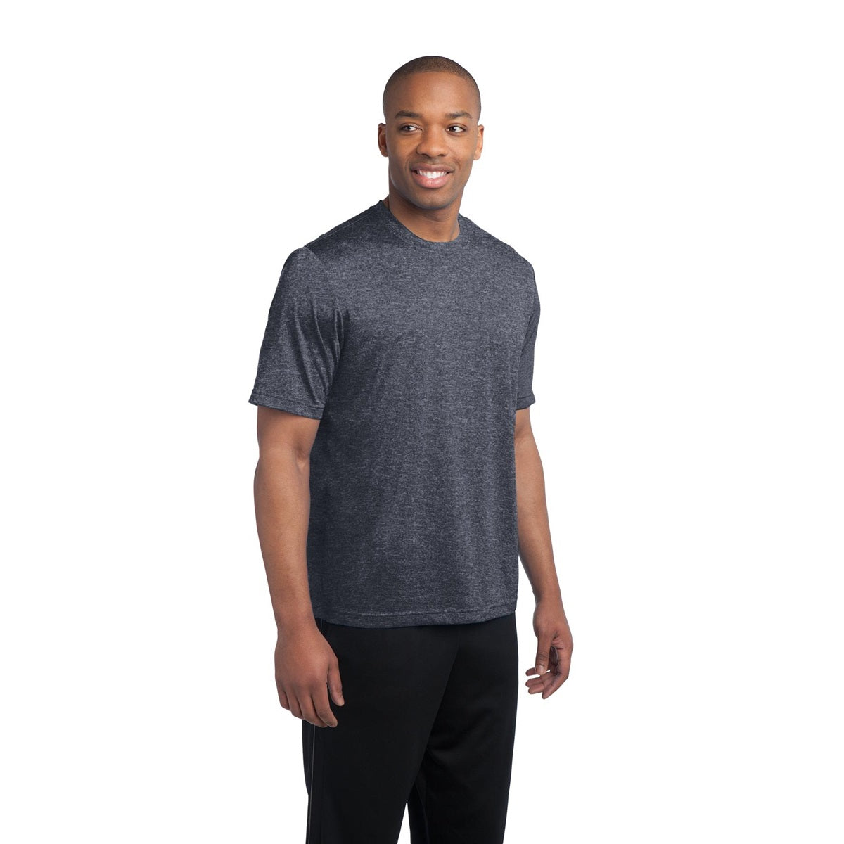 Blue Wake Heather T-Shirt - Sport-Tek - Soft Fabric
