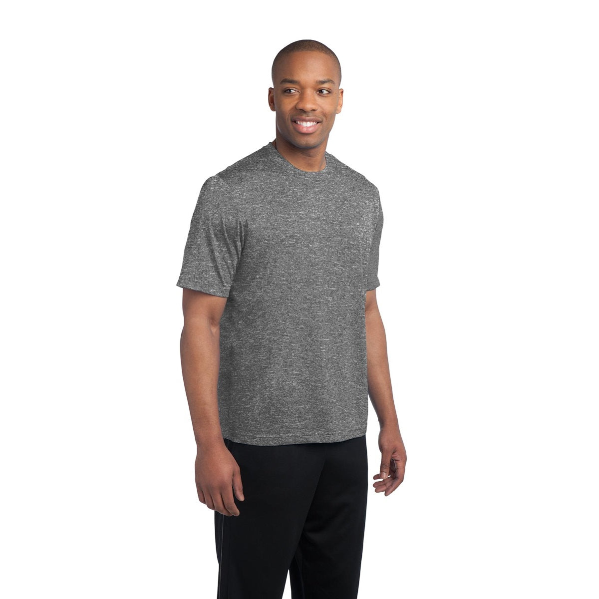 Blue Wake Heather T-Shirt - Sport-Tek - Soft Fabric