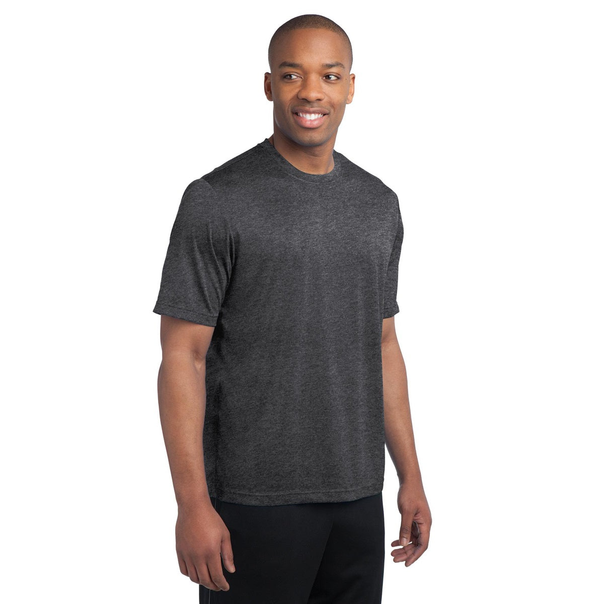 Blue Wake Heather T-Shirt - Sport-Tek - Soft Fabric