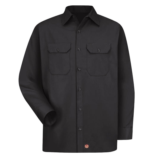 Black Button Up Shirt - Red Kap - Durable Twill