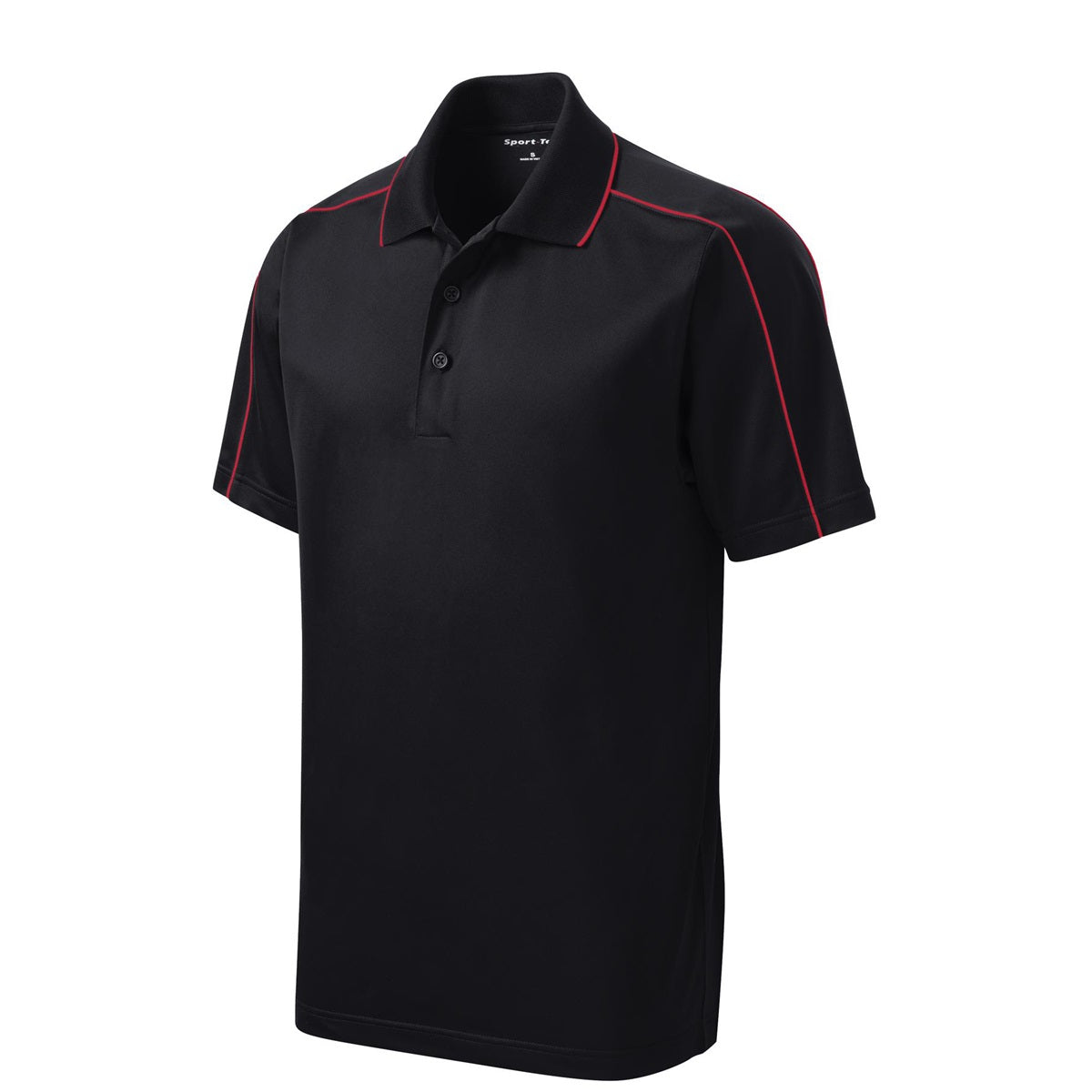 Black/Iron Grey Polo Shirt - Sport-Tek - Micropique Poly