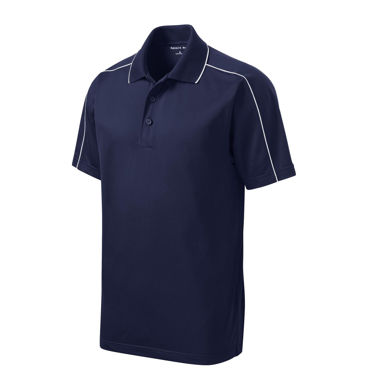 Black/Iron Grey Polo Shirt - Sport-Tek - Micropique Poly