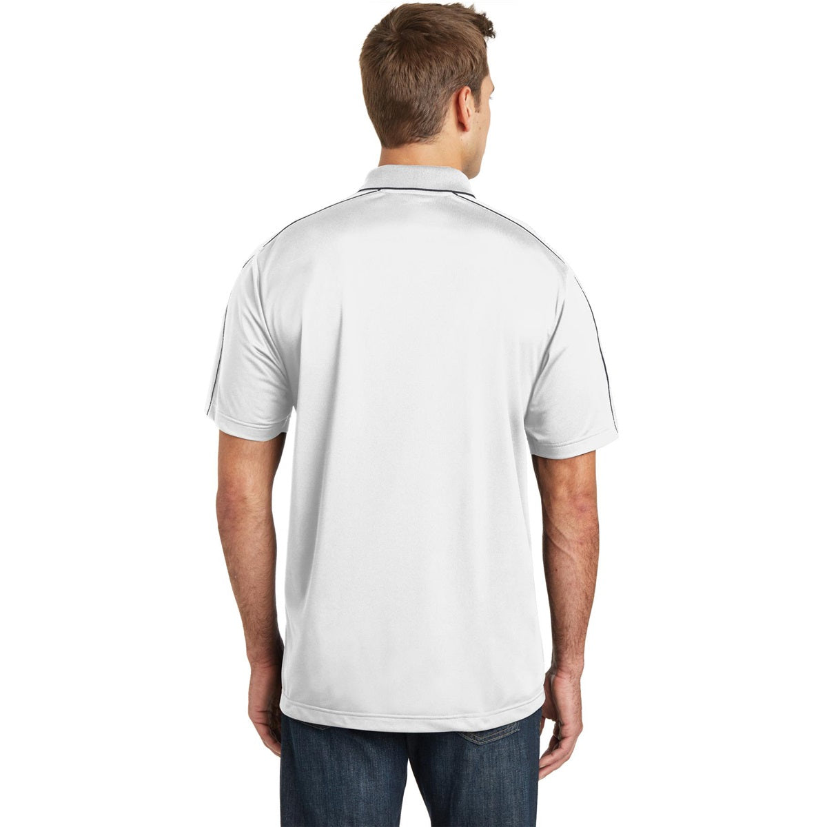 Black/Iron Grey Polo Shirt - Sport-Tek - Micropique Poly