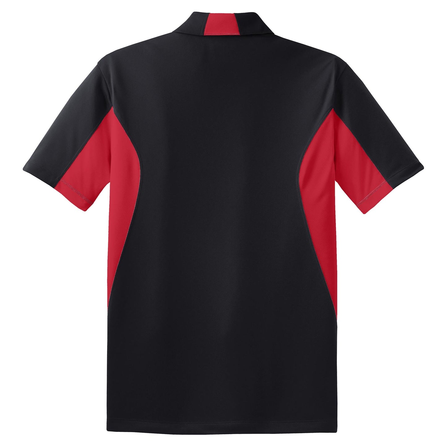 Black/Red Polo Shirts - Sport-Tek - Snag-Free Fabric