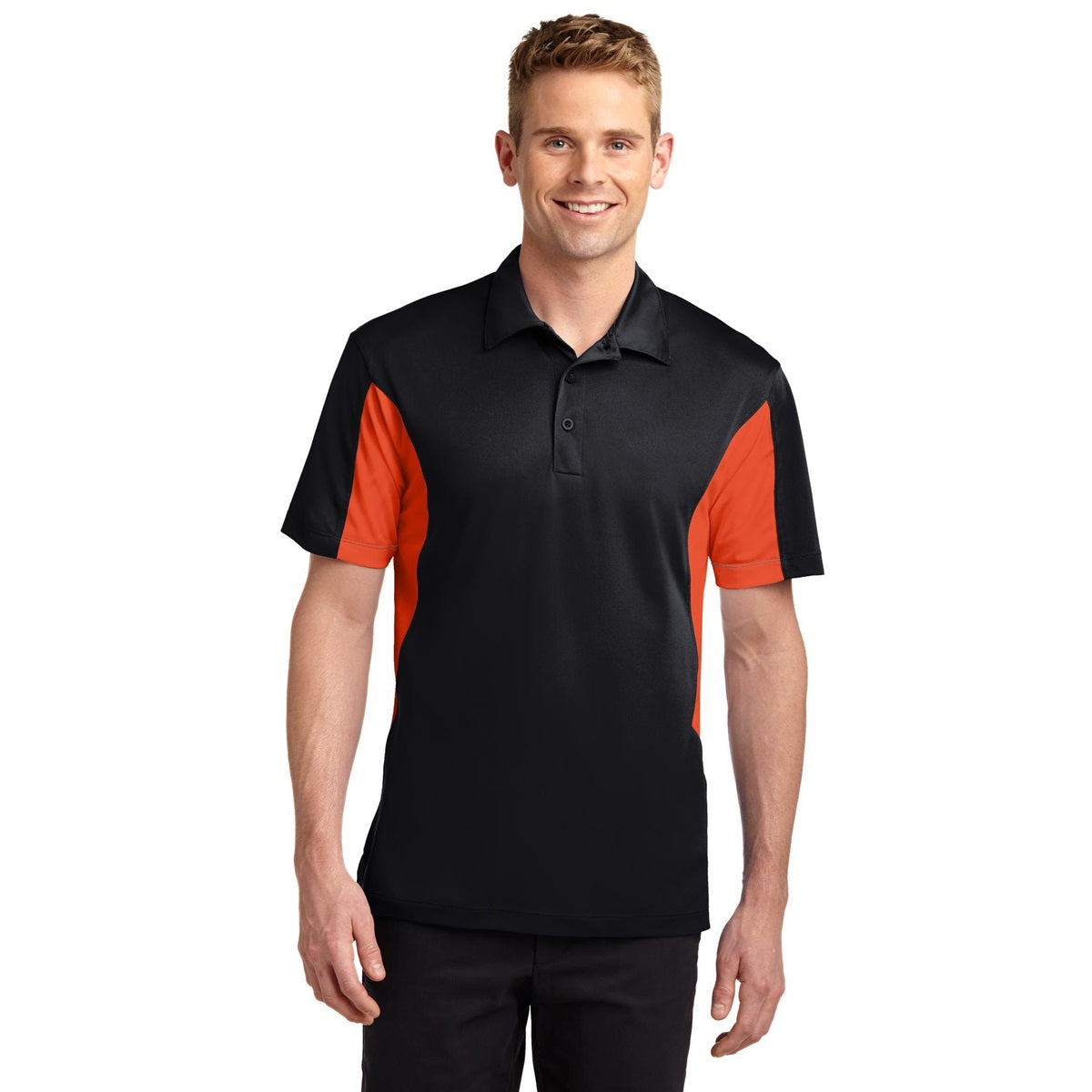 Black/True Red Polo - Sport-Tek - Durable Fabric - Quality Style