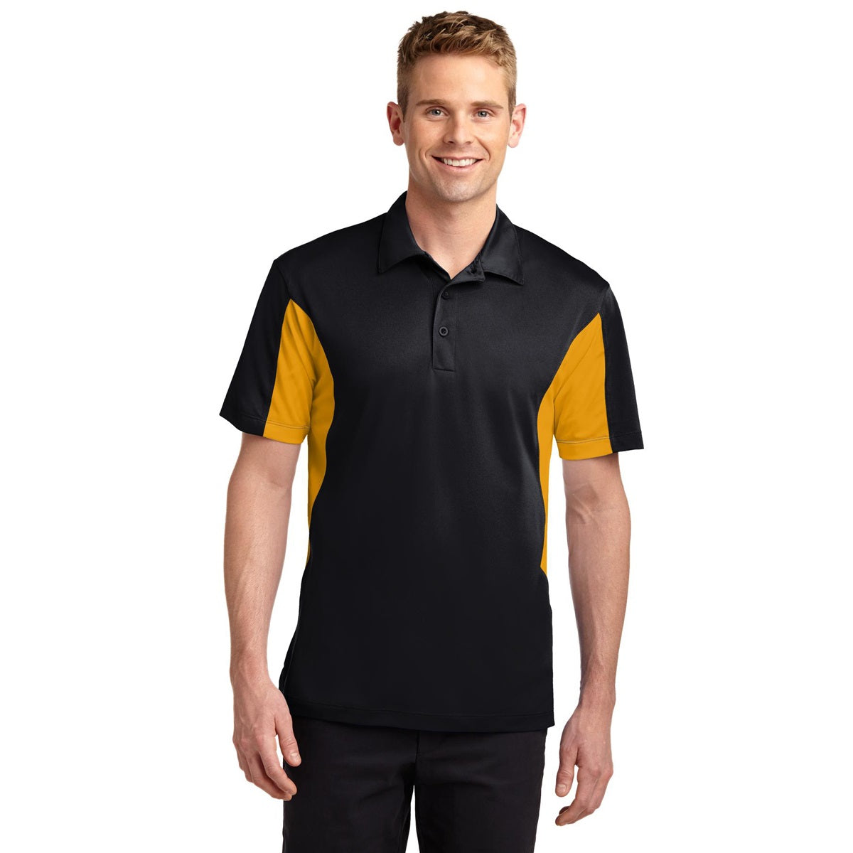 Black/True Red Polo - Sport-Tek - Durable Fabric - Quality Style