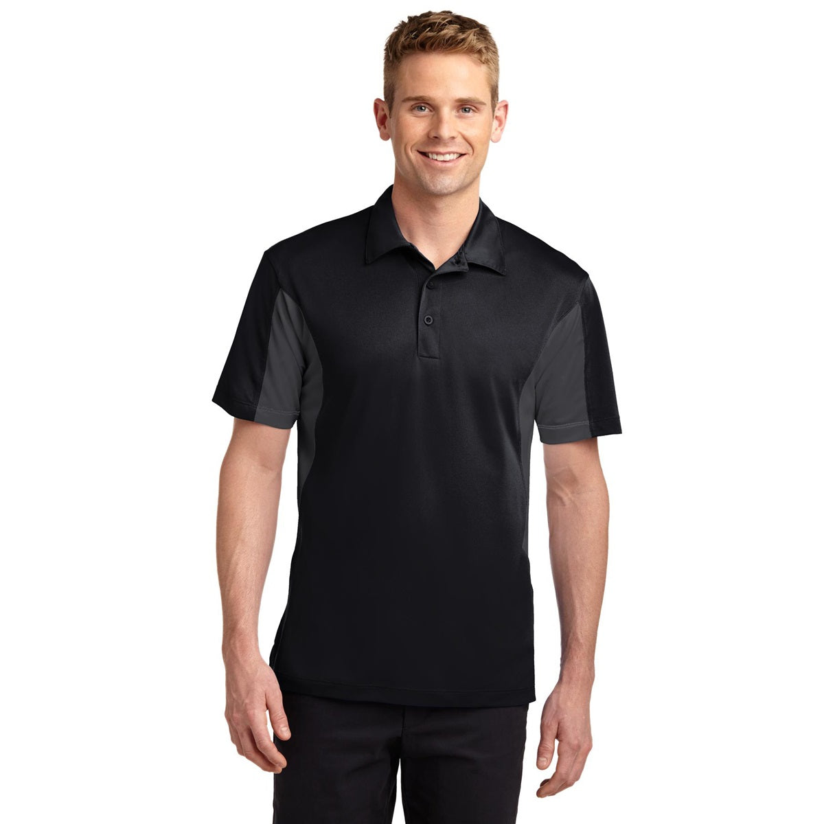 Black/True Red Polo - Sport-Tek - Durable Fabric - Quality Style