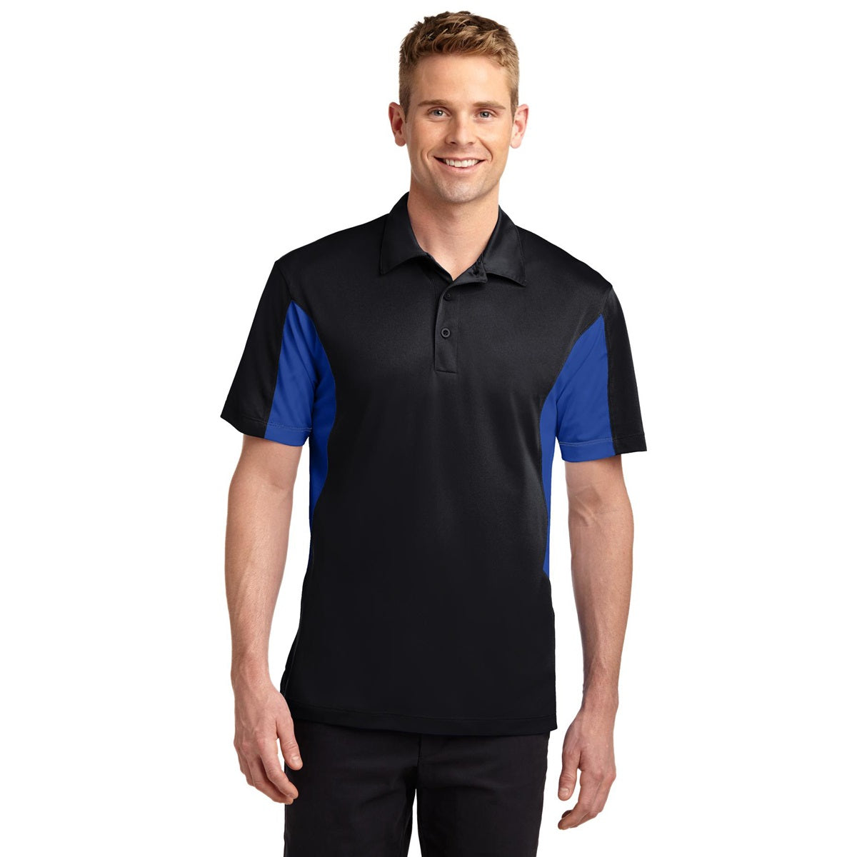 Black/True Red Polo - Sport-Tek - Durable Fabric - Quality Style