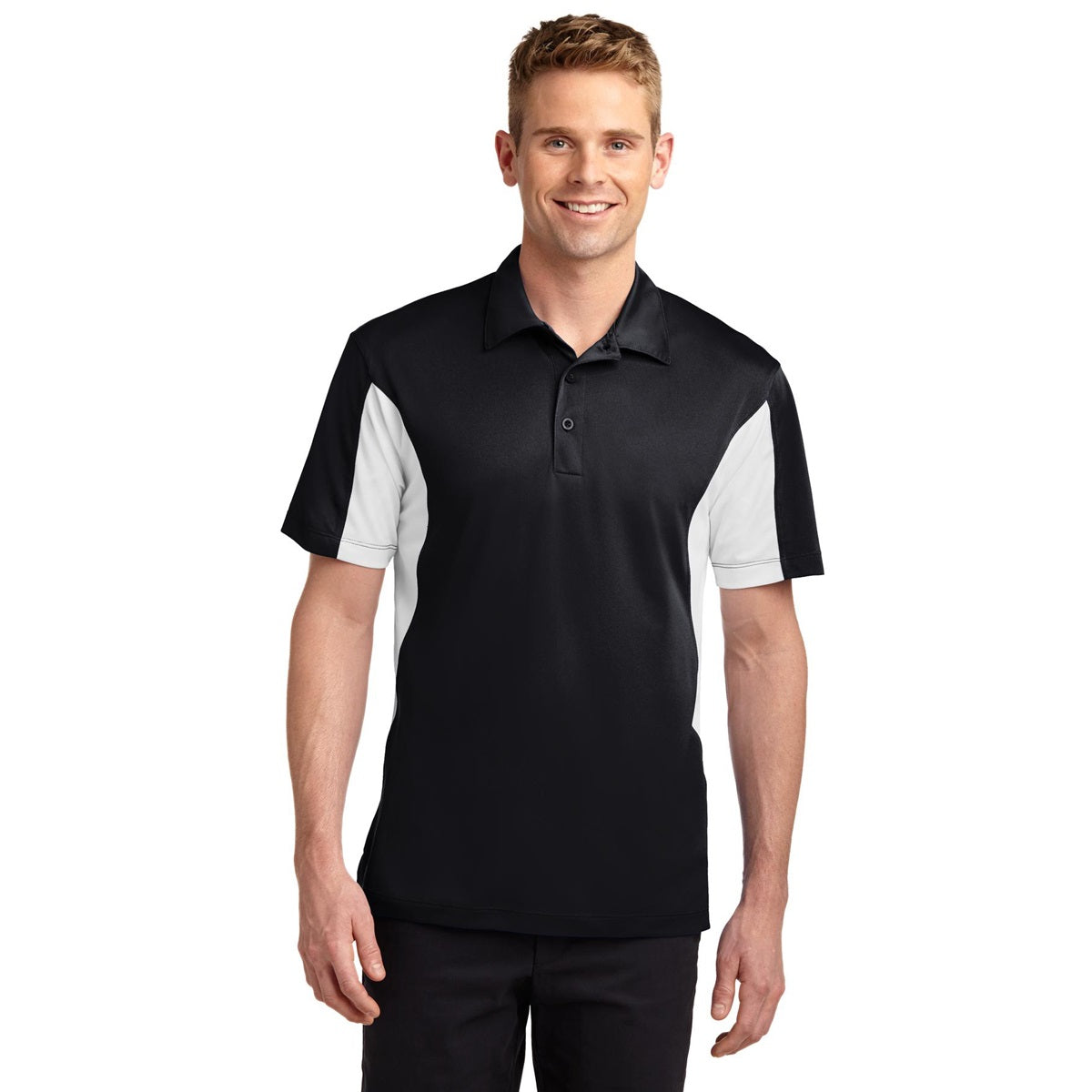 Black/True Red Polo - Sport-Tek - Durable Fabric - Quality Style