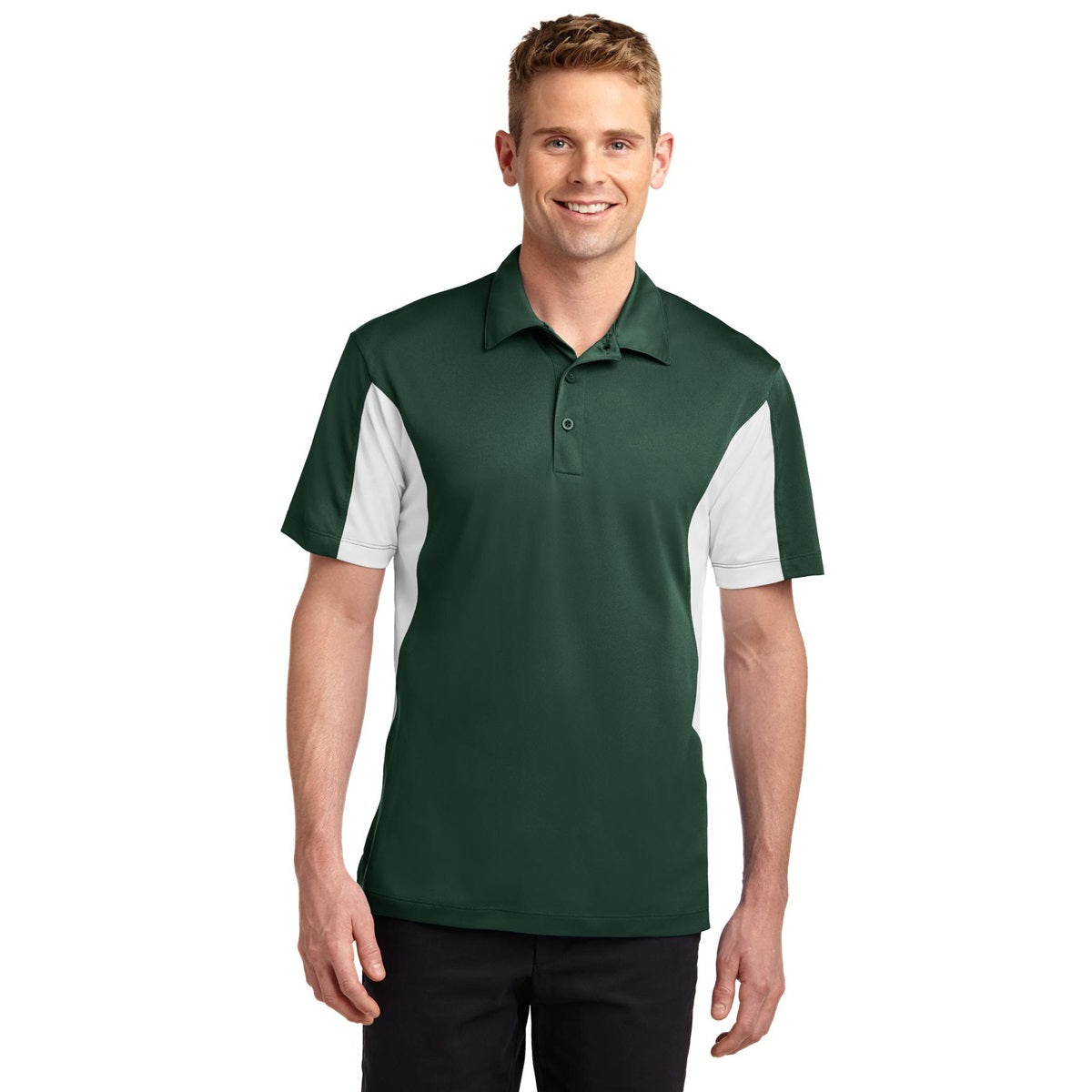 Black/True Red Polo - Sport-Tek - Durable Fabric - Quality Style