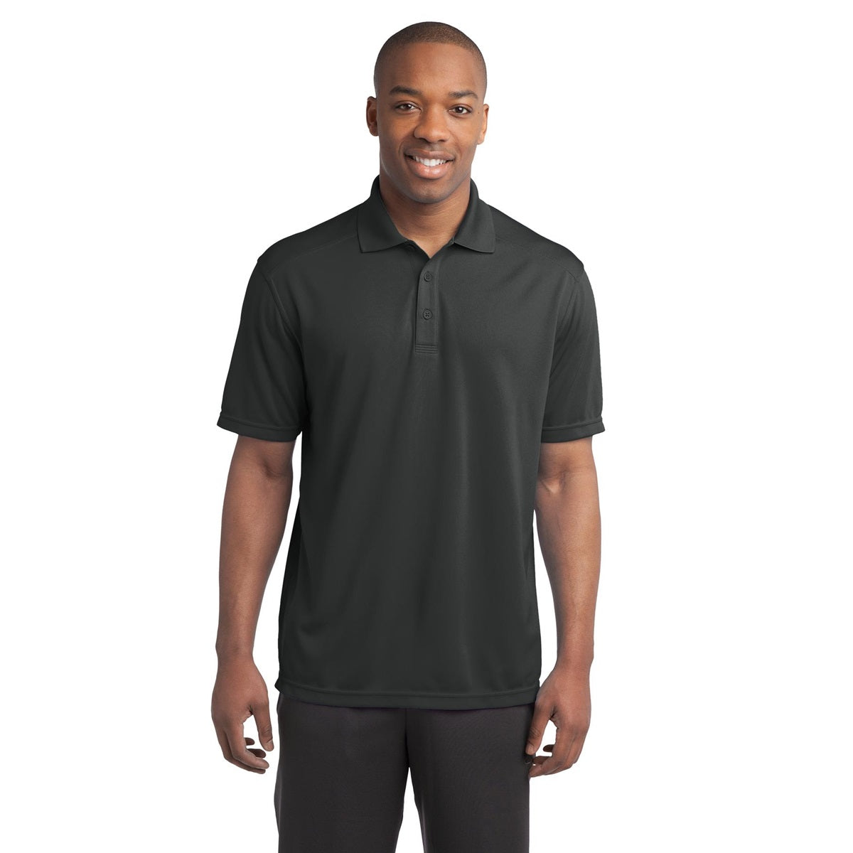 Black Polo Shirt - Sport-Tek - Moisture-Wicking Fabric