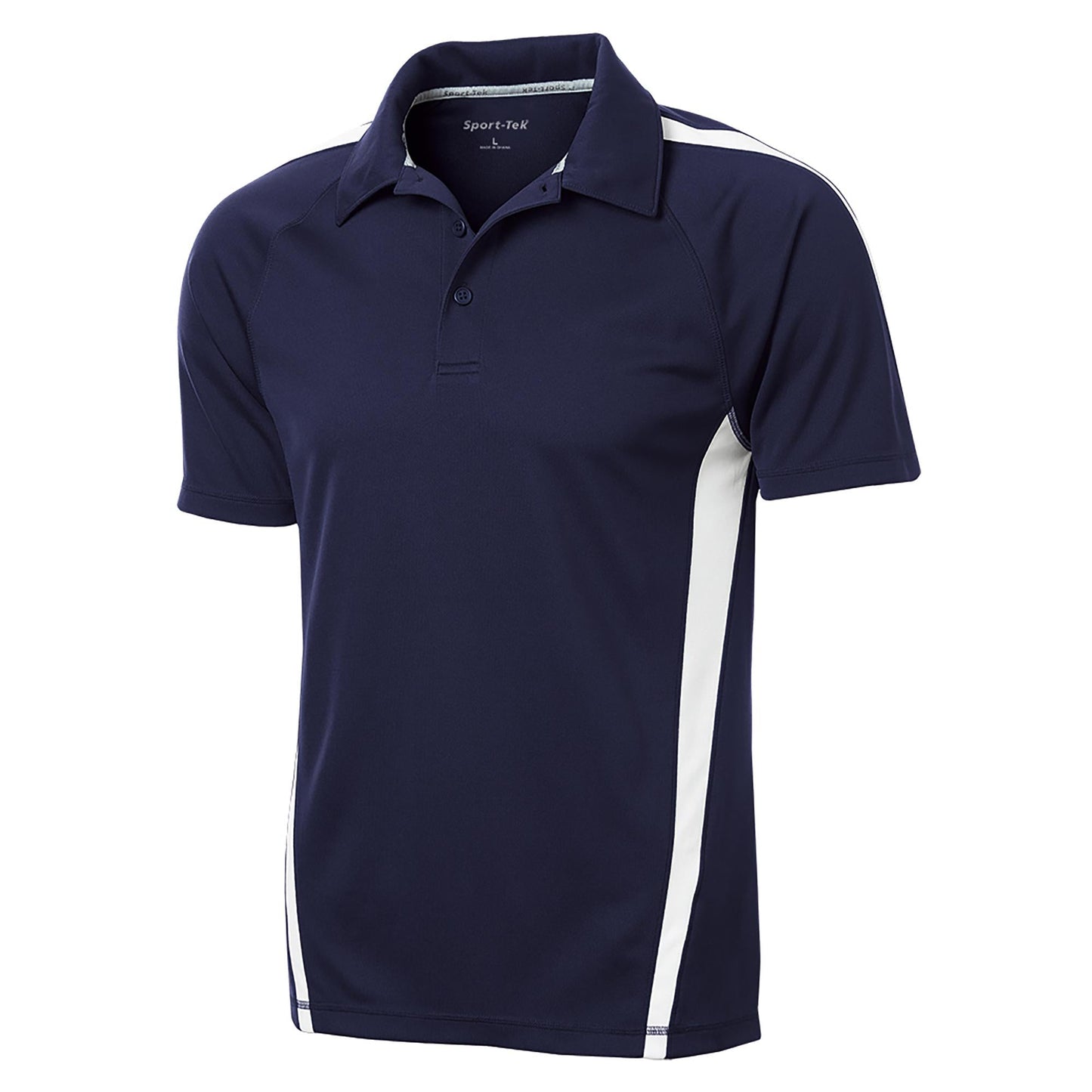 Black/Red Polo Shirt - Sport-Tek - Colorblock Style