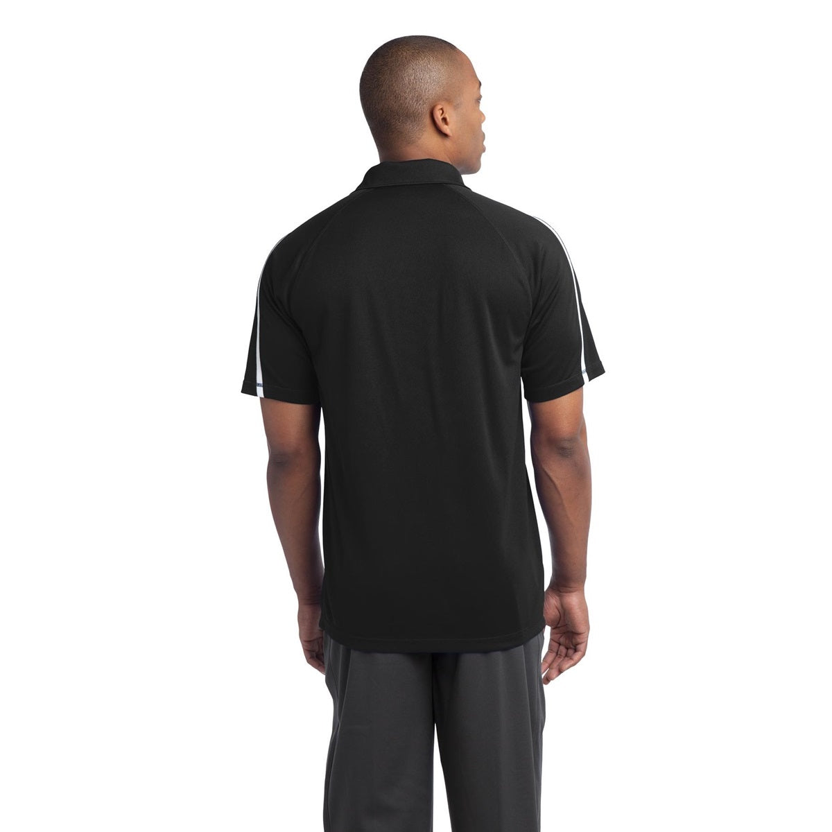Black/Red Polo Shirt - Sport-Tek - Colorblock Style