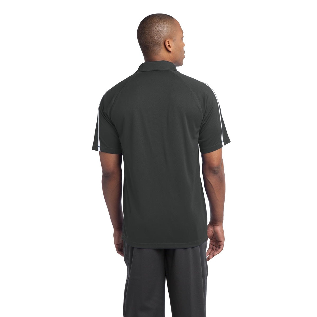 Black/Red Polo Shirt - Sport-Tek - Colorblock Style