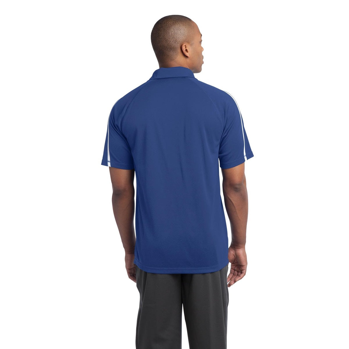 Black/Red Polo Shirt - Sport-Tek - Colorblock Style