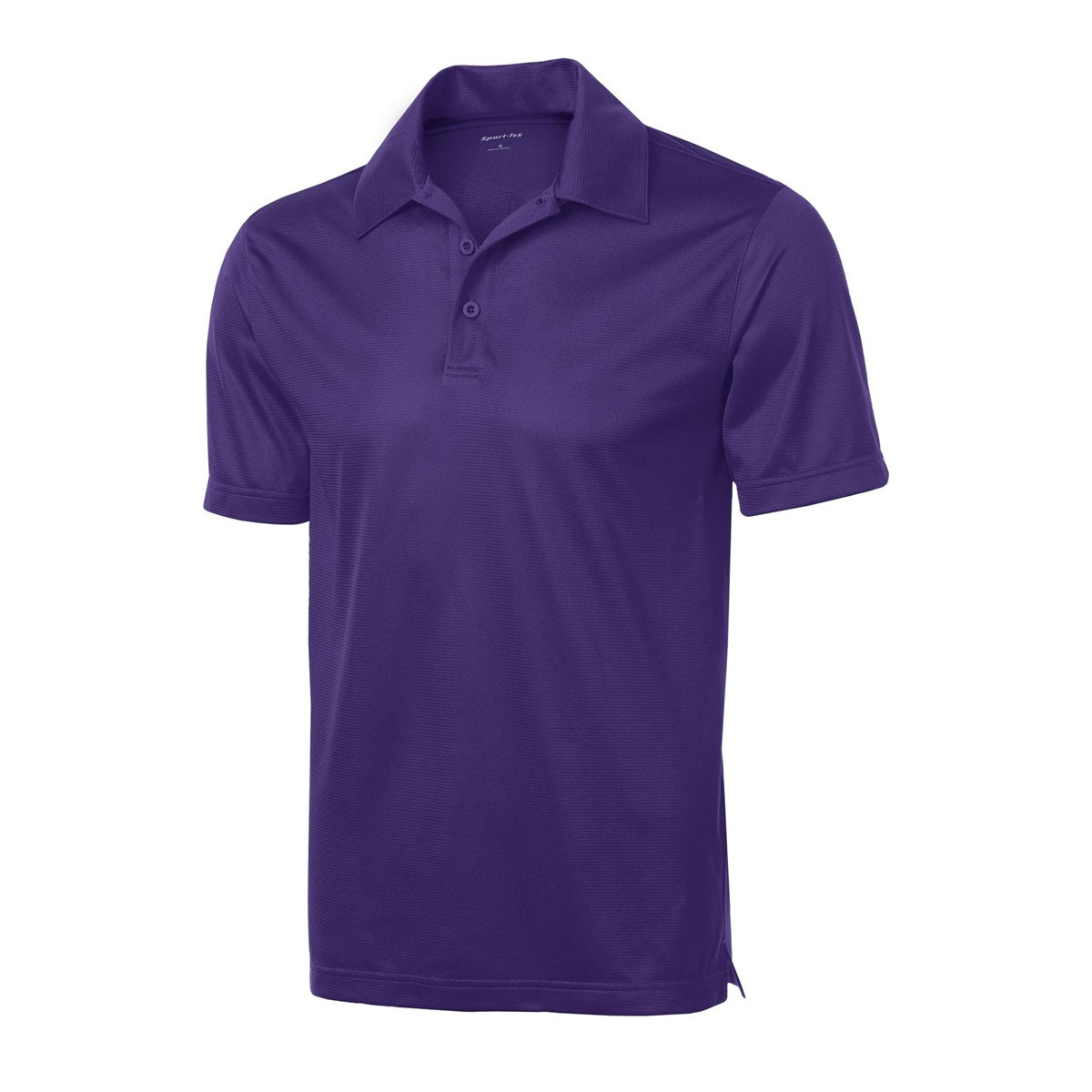 Black Polo Shirt - Sport-Tek - Textured Polyester - Stylish Fit