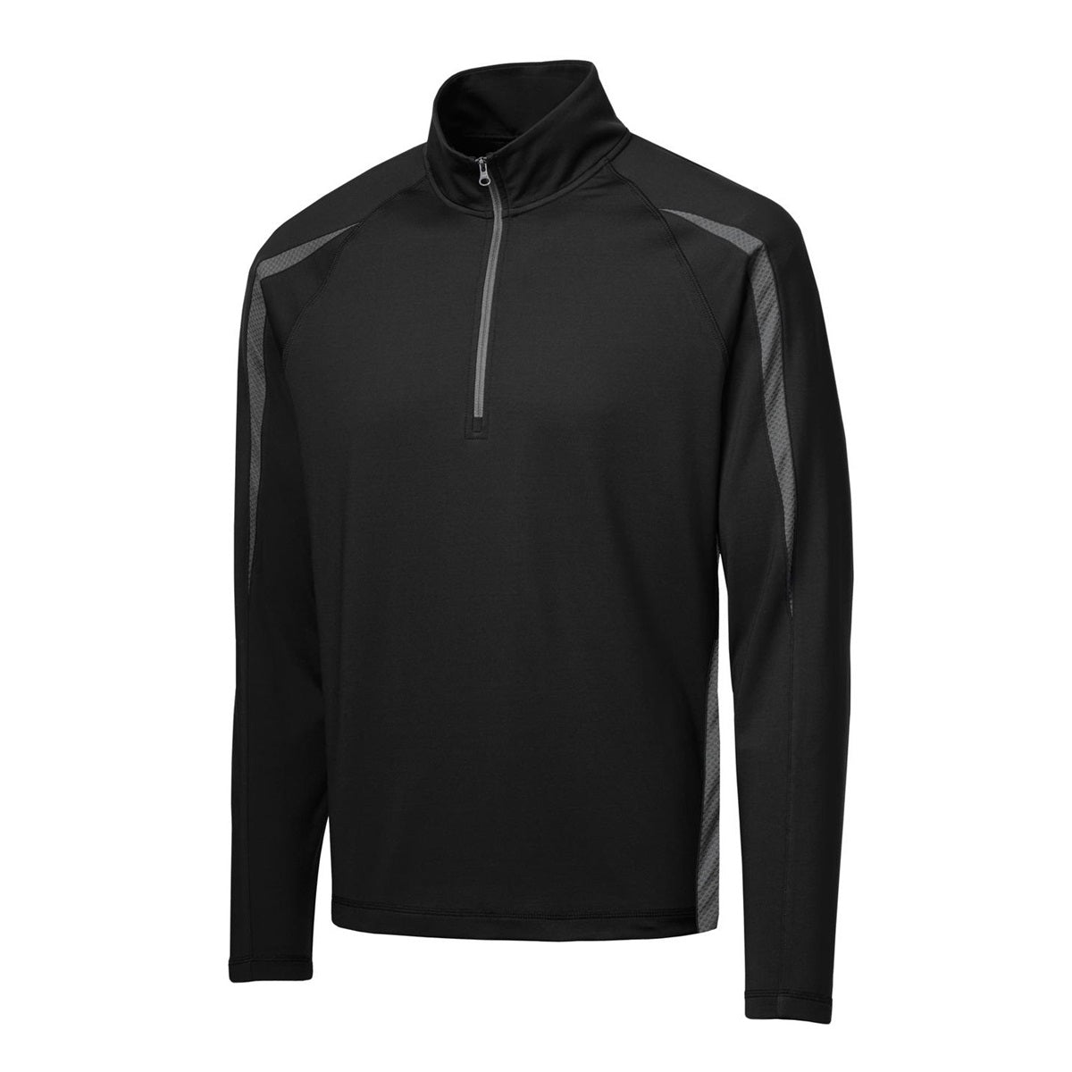 Black/Charcoal Grey Sweatshirts - Sport-Tek - Stretch Pullover