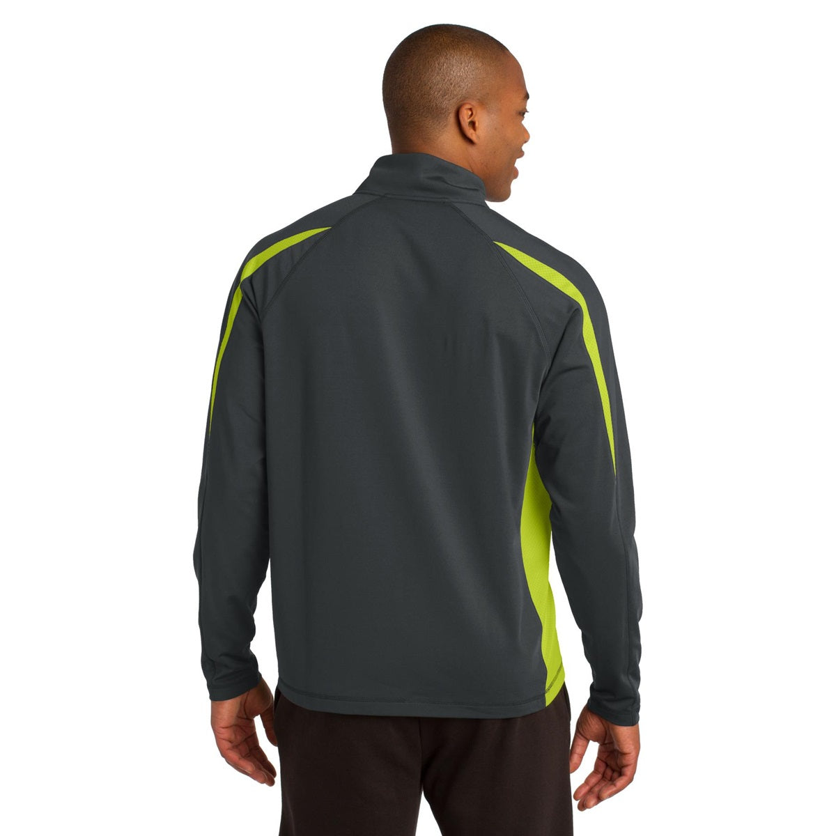 Black/Charcoal Grey Sweatshirts - Sport-Tek - Stretch Pullover