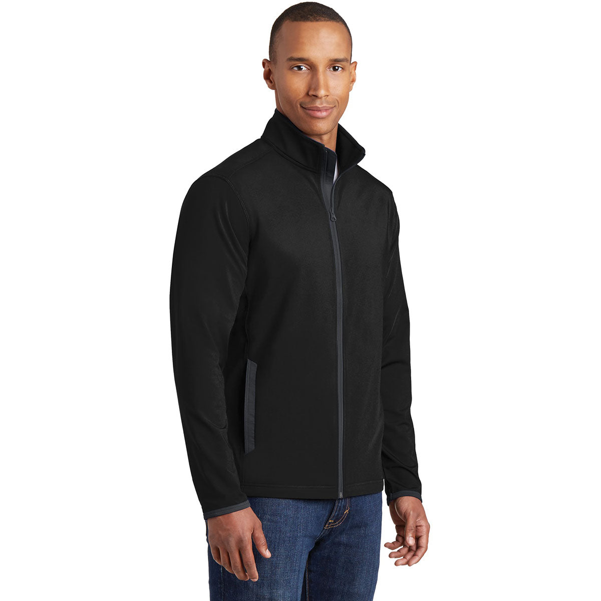 Black/Charcoal Grey Jacket - Sport-Tek - Moisture-Wicking