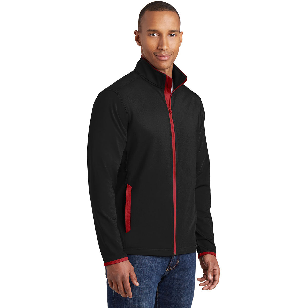 Black/Charcoal Grey Jacket - Sport-Tek - Moisture-Wicking