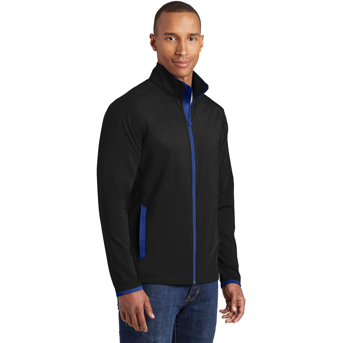 Black/Charcoal Grey Jacket - Sport-Tek - Moisture-Wicking
