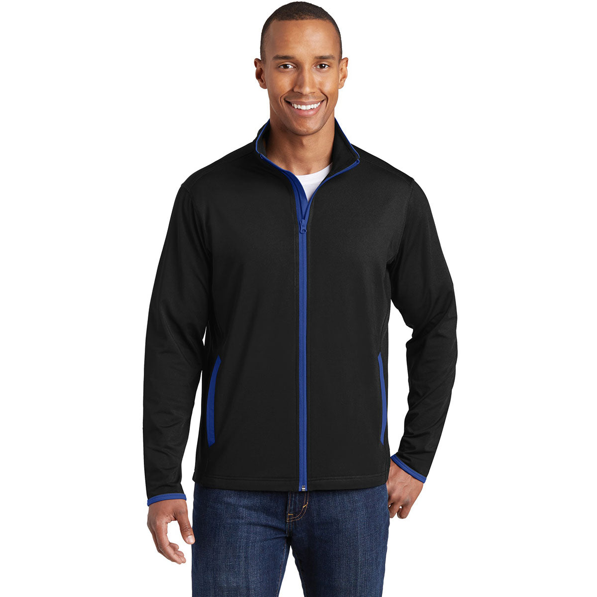 Black/Charcoal Grey Jacket - Sport-Tek - Moisture-Wicking