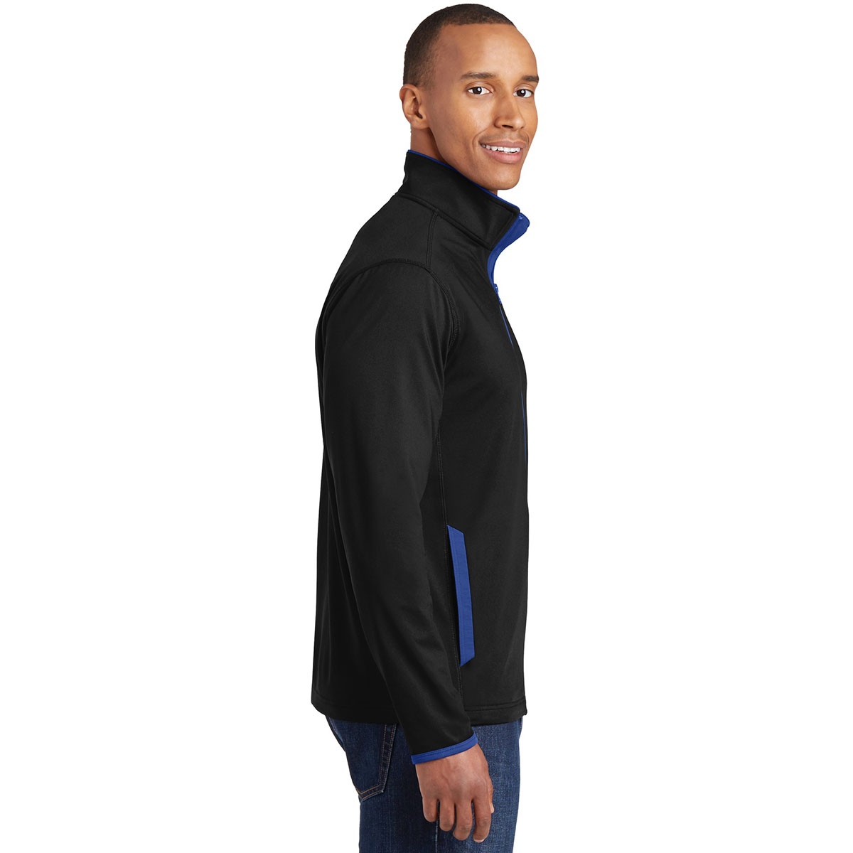 Black/Charcoal Grey Jacket - Sport-Tek - Moisture-Wicking