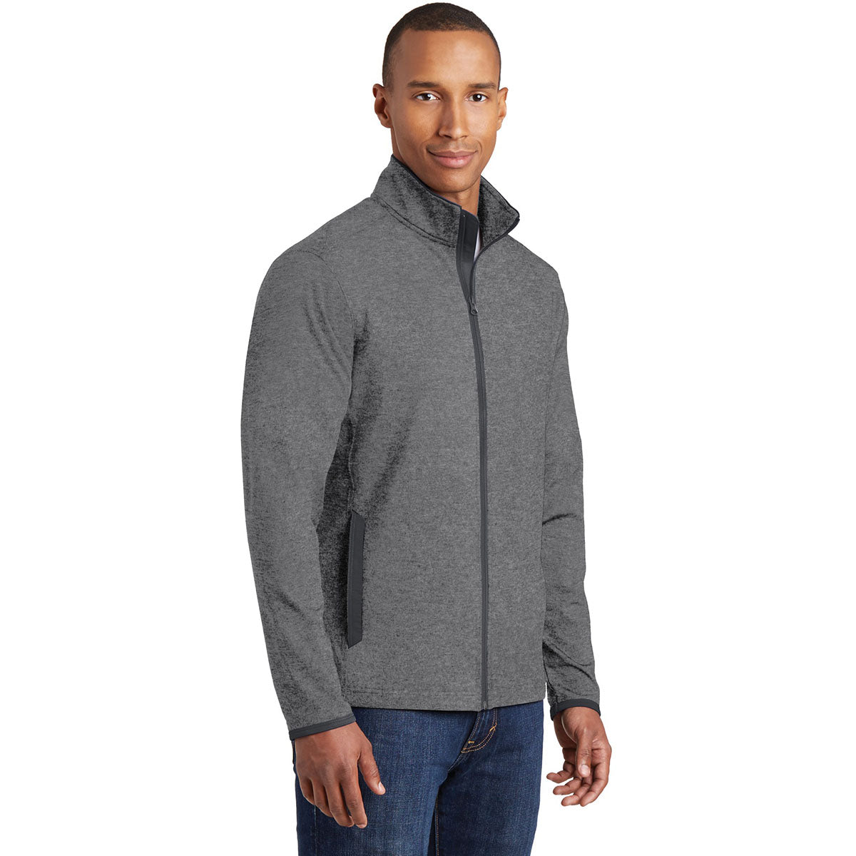 Black/Charcoal Grey Jacket - Sport-Tek - Moisture-Wicking