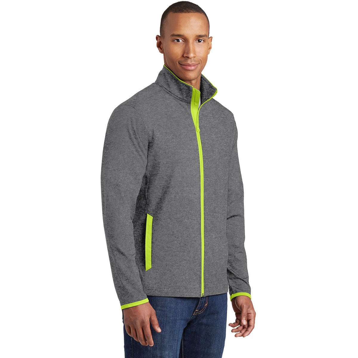 Black/Charcoal Grey Jacket - Sport-Tek - Moisture-Wicking