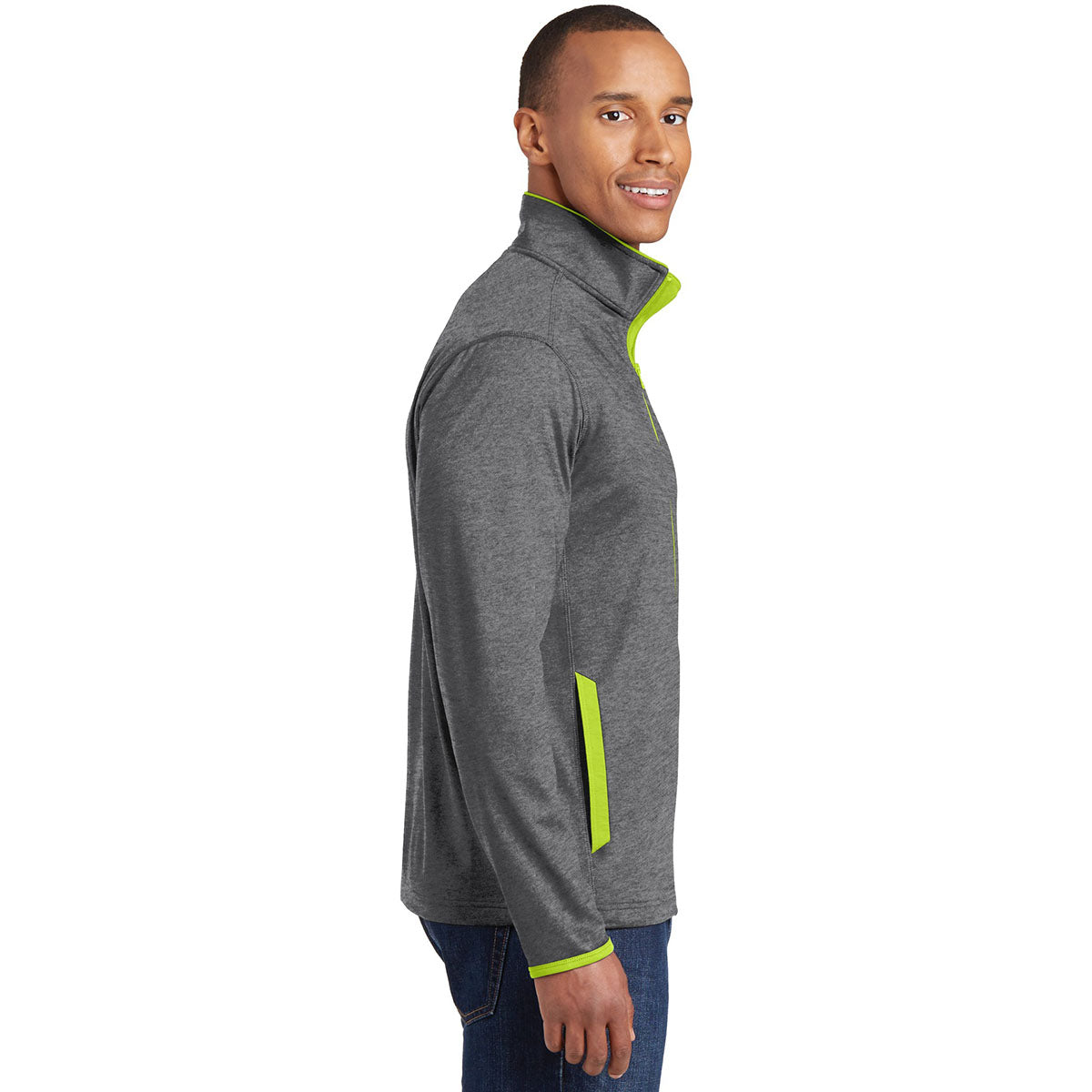Black/Charcoal Grey Jacket - Sport-Tek - Moisture-Wicking