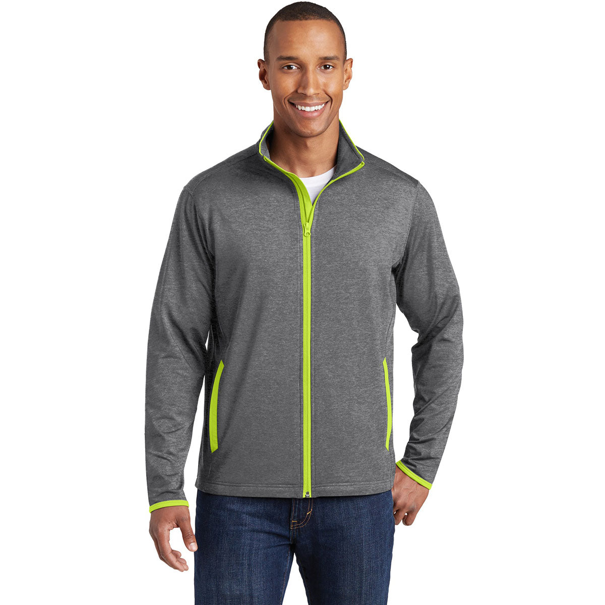Black/Charcoal Grey Jacket - Sport-Tek - Moisture-Wicking