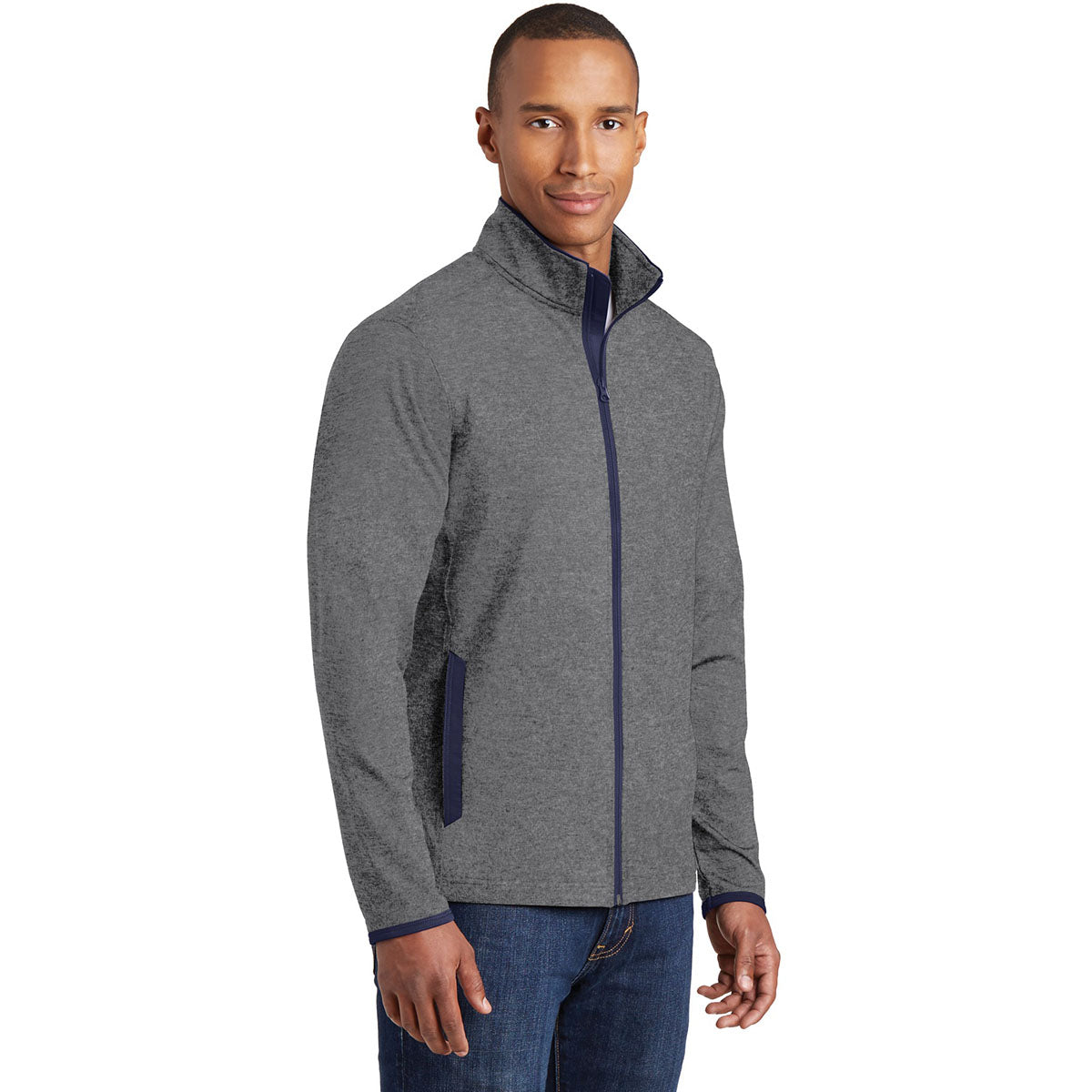 Black/Charcoal Grey Jacket - Sport-Tek - Moisture-Wicking