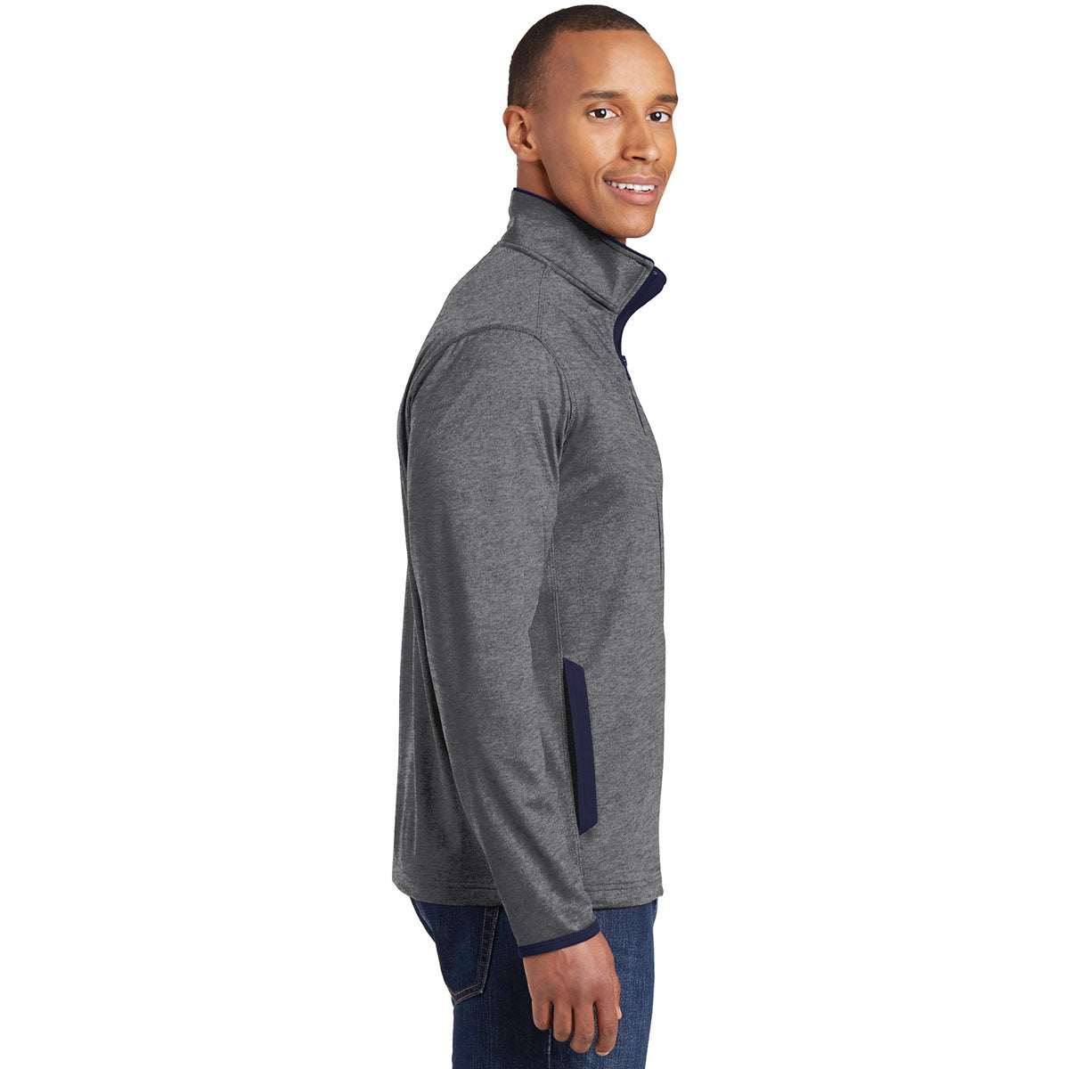 Black/Charcoal Grey Jacket - Sport-Tek - Moisture-Wicking