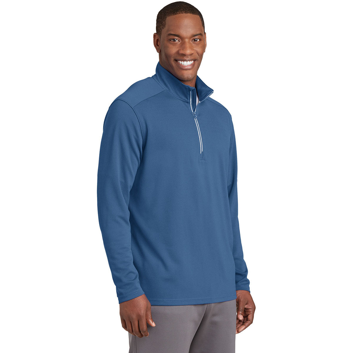 Black Textured Jacket - Sport-Tek - Moisture-Wicking