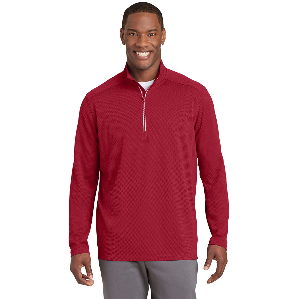 Black Textured Jacket - Sport-Tek - Moisture-Wicking