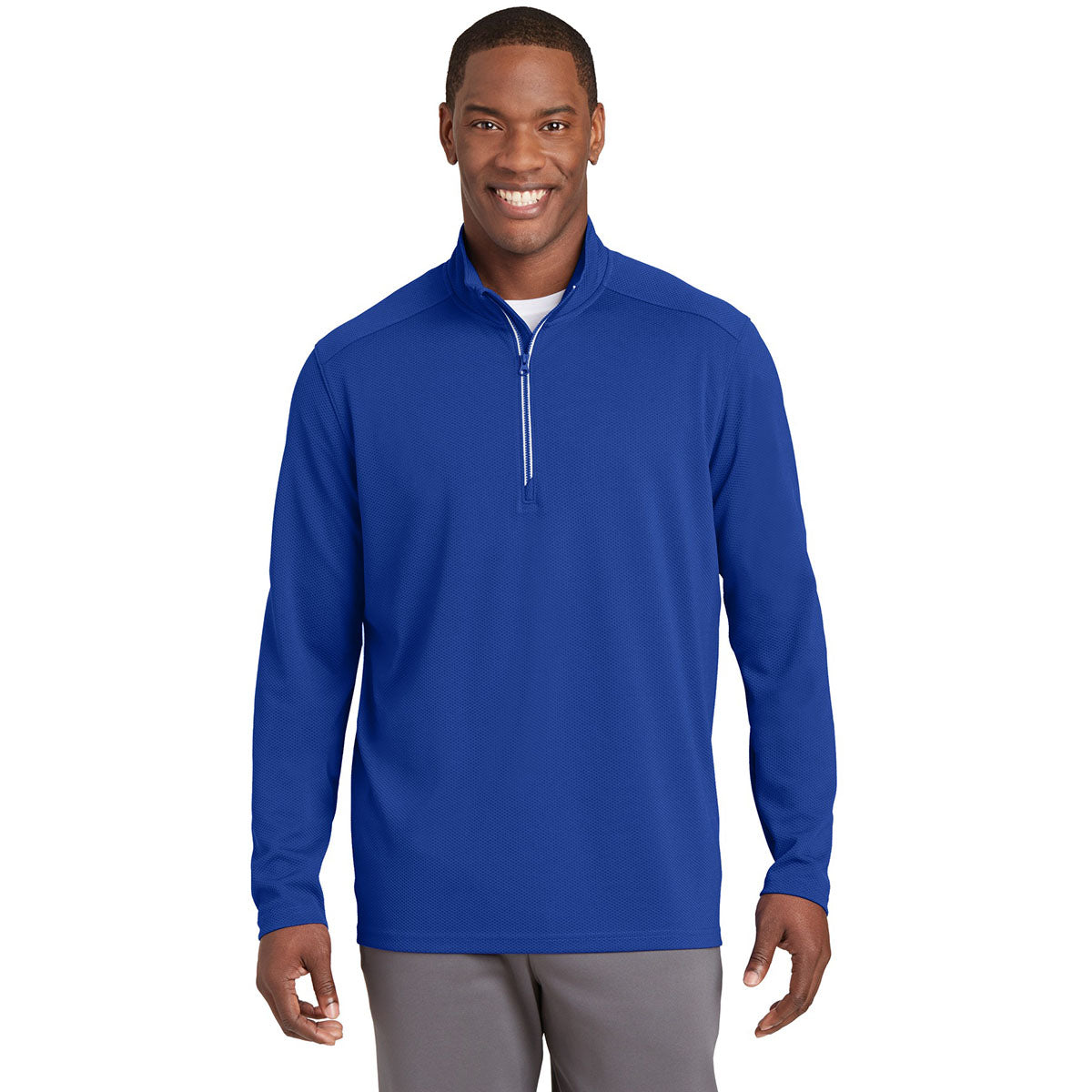 Black Textured Jacket - Sport-Tek - Moisture-Wicking