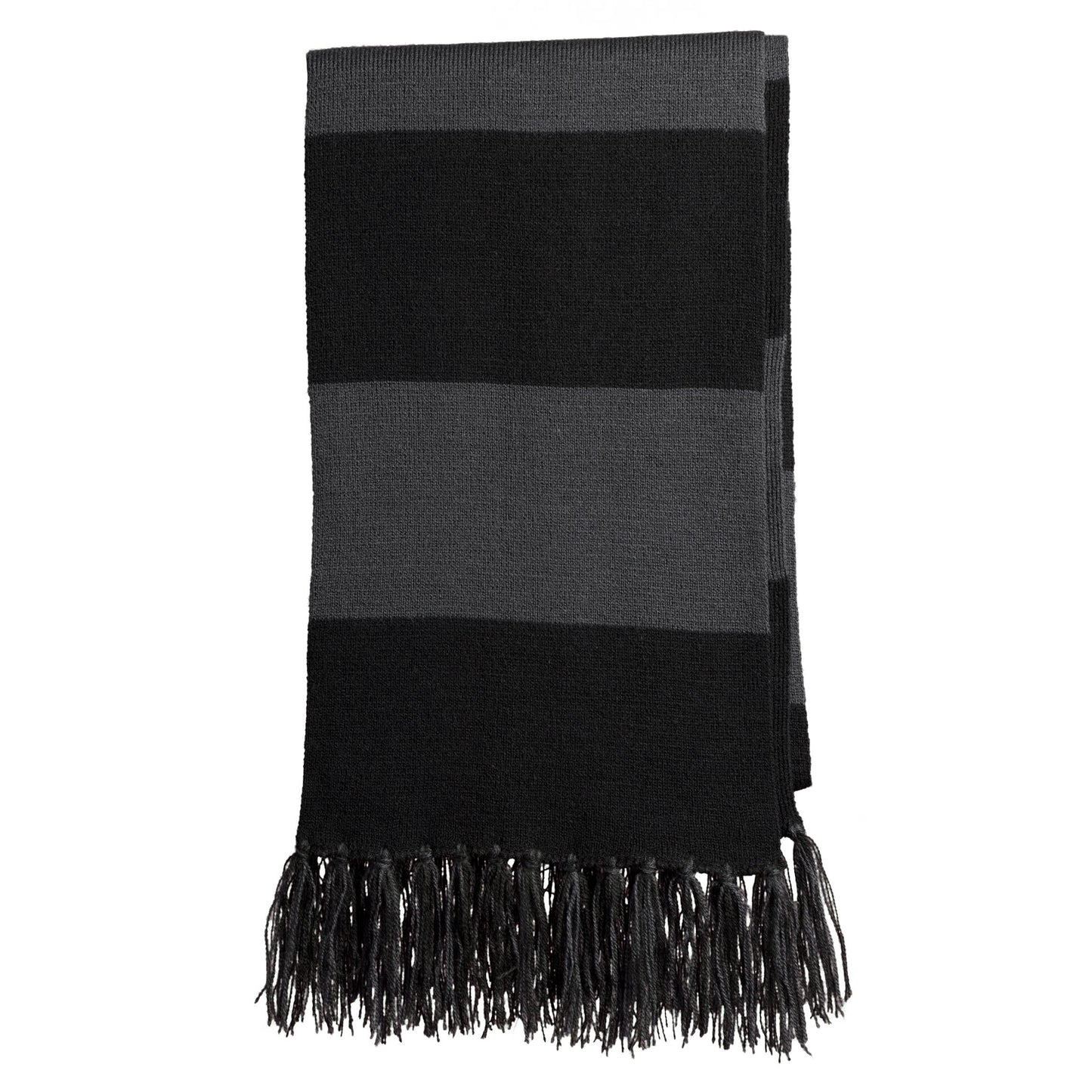 Pink Raspberry Fringed Scarf - Sport-Tek - Cozy Acrylic