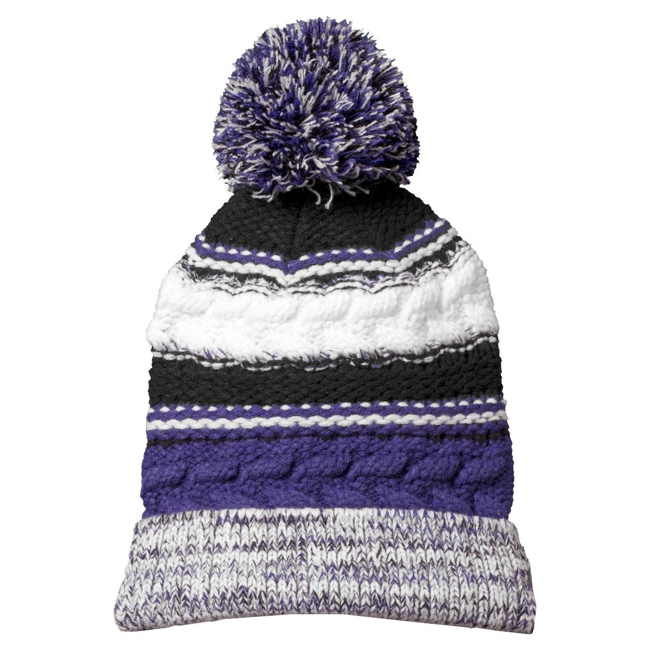 Iron Grey Beanie - Sport-Tek - Chunky Knit Design