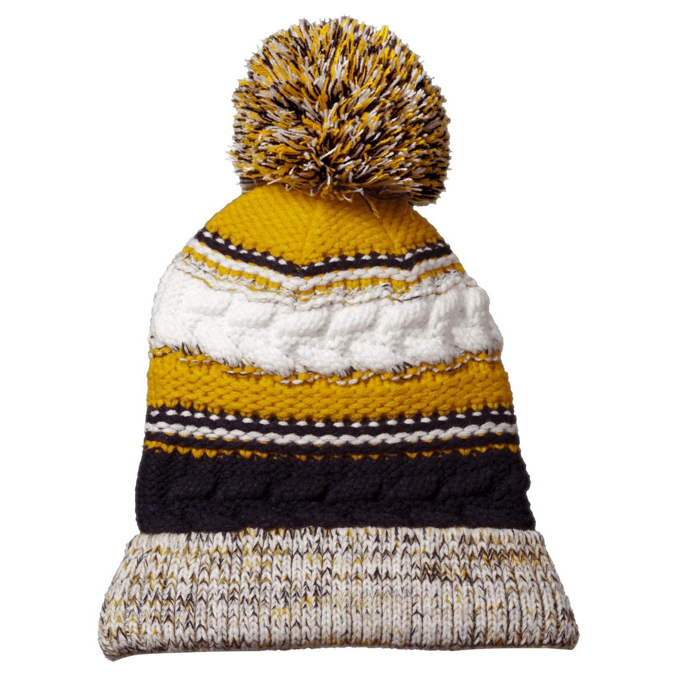 Iron Grey Beanie - Sport-Tek - Chunky Knit Design