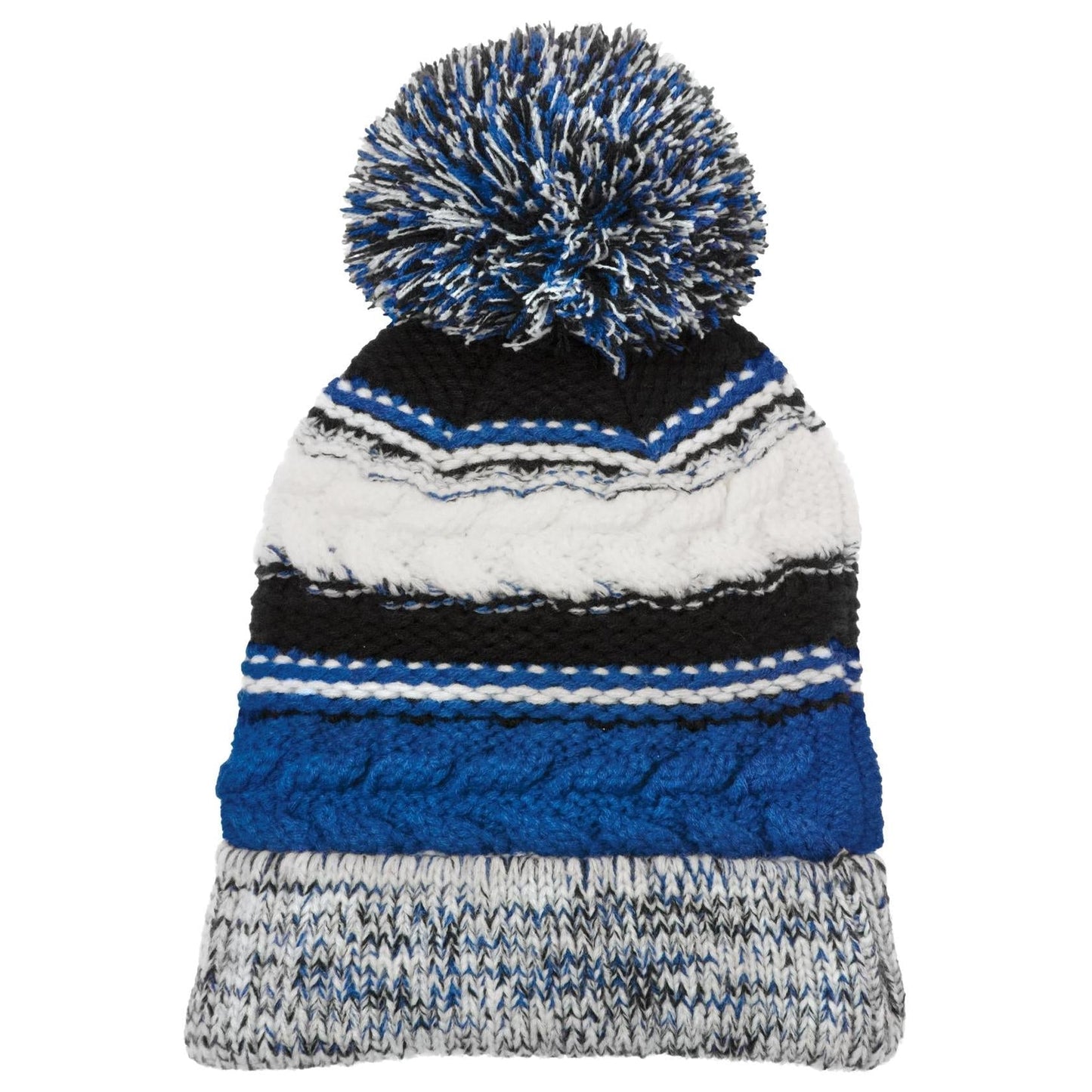 Iron Grey Beanie - Sport-Tek - Chunky Knit Design