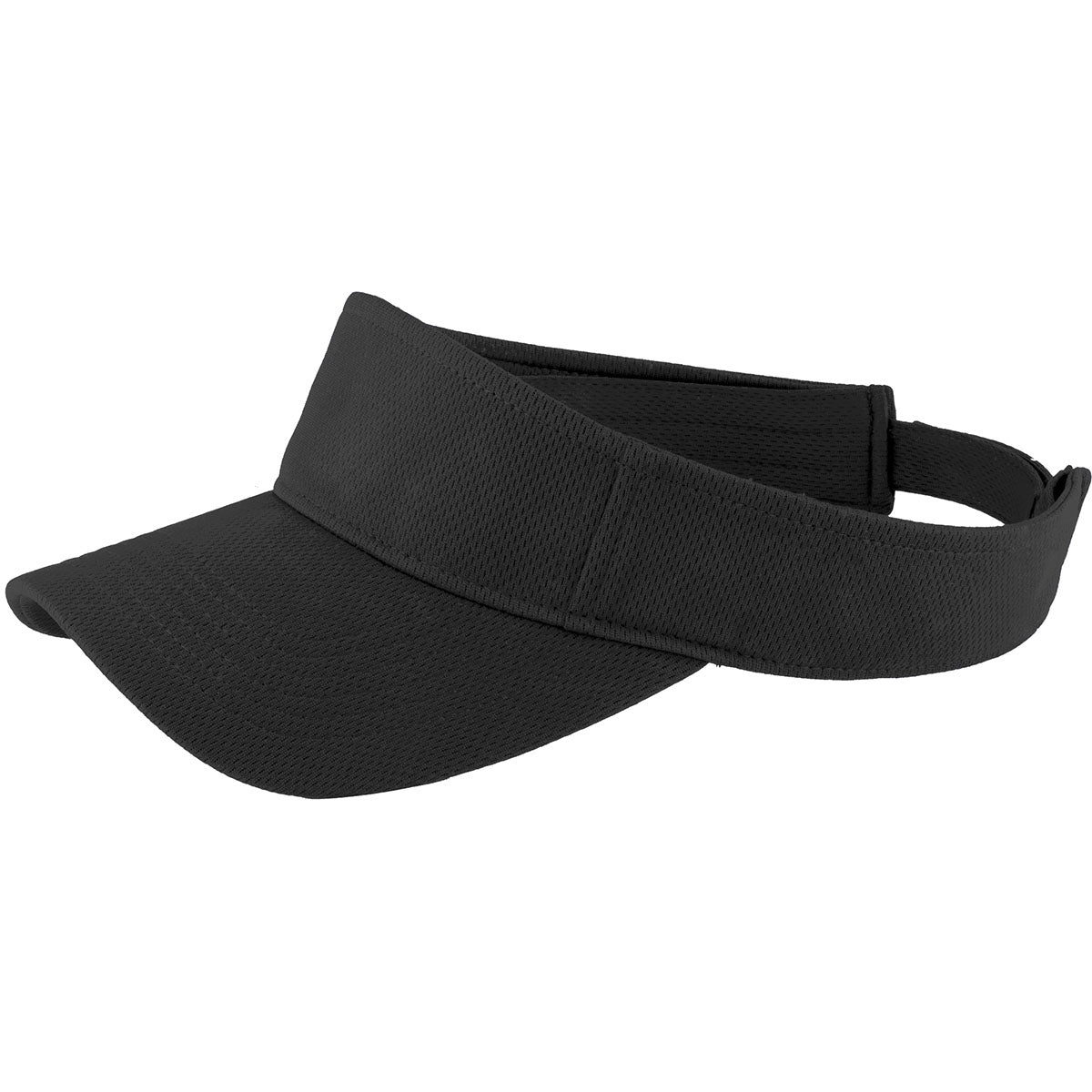 Black Visors - Sport-Tek - Moisture-Wicking Design