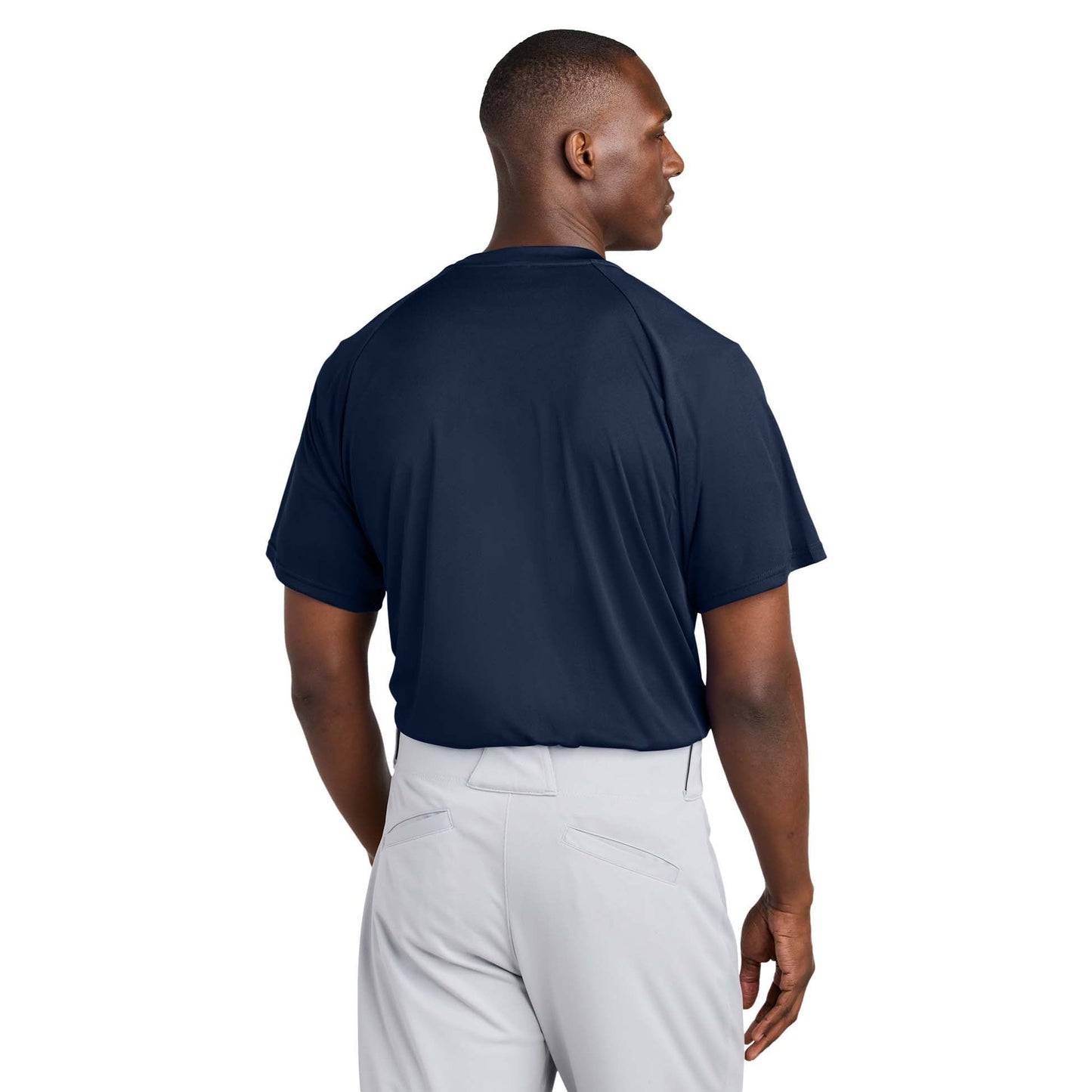 Black Henley Shirt - Sport-Tek - Soft Polyester
