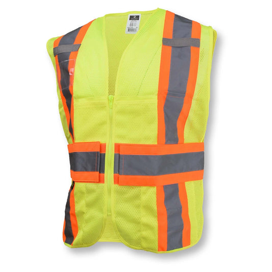 Yellow/Lime Safety Vests - Radians - Adjustable Fit