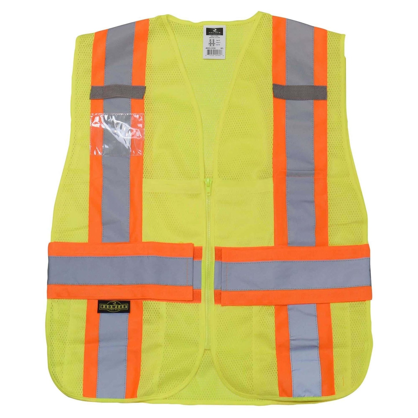 Yellow/Lime Safety Vests - Radians - Adjustable Fit