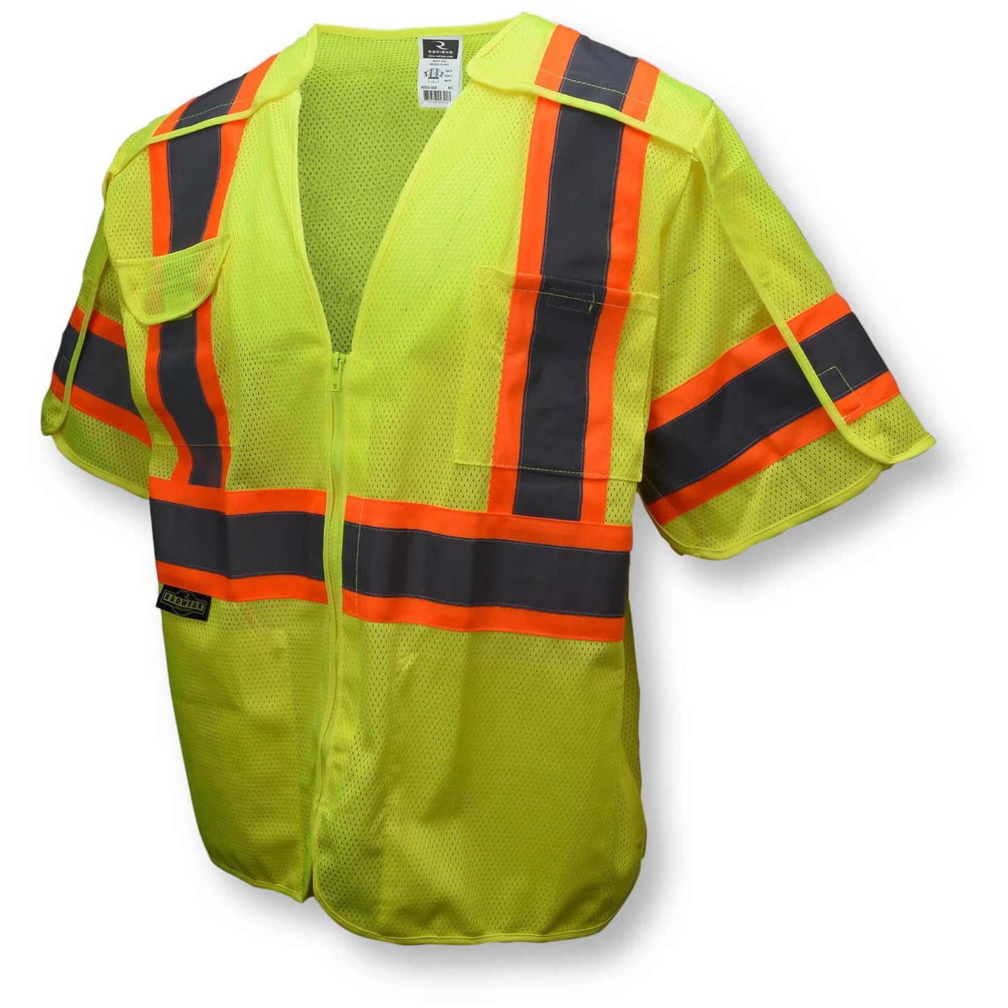 Yellow/Lime Safety Vests - Radians - Breakaway Design